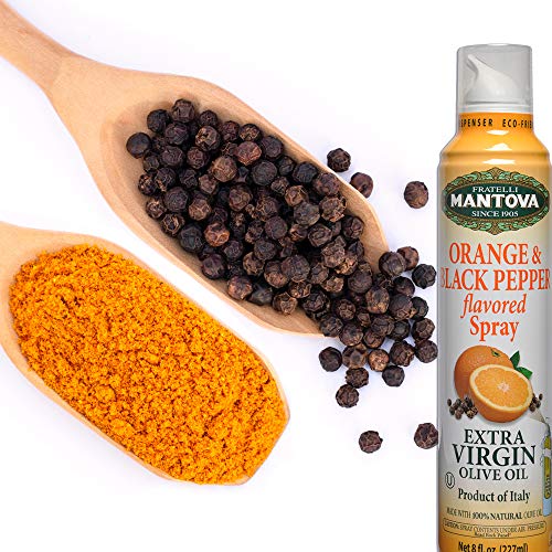 Mantova Orange &Amp; Black Pepper Extra Virgin Olive Oil Spray, Hear