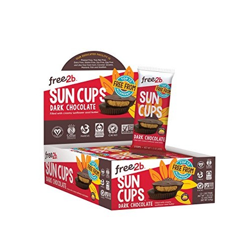Free2B Foods Dark Chocolate Sun Cups Gluten-Free, Dairy-Free, Nu
