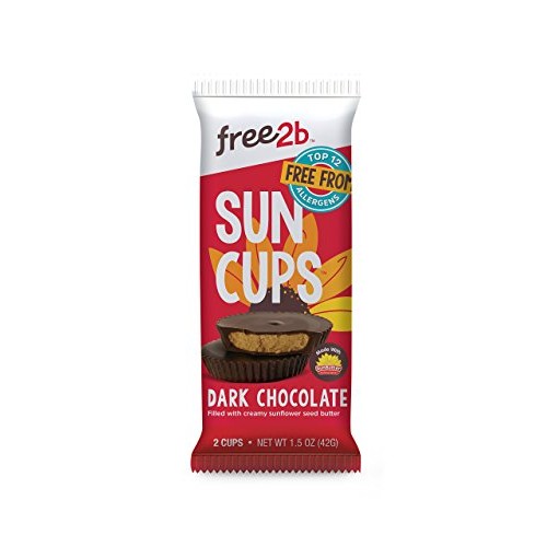 Free2B Foods Dark Chocolate Sun Cups Gluten-Free, Dairy-Free, Nu