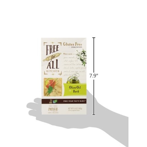Free For All Kitchen Gluten Free Crackers, Olive Oil &Amp; Herb, 5 O