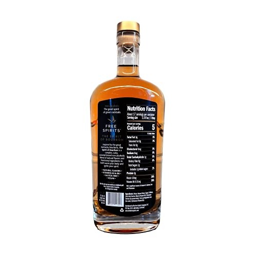 Free Spirits | The Spirit Of Bourbon | Non-Alcoholic, 750Ml, Oak
