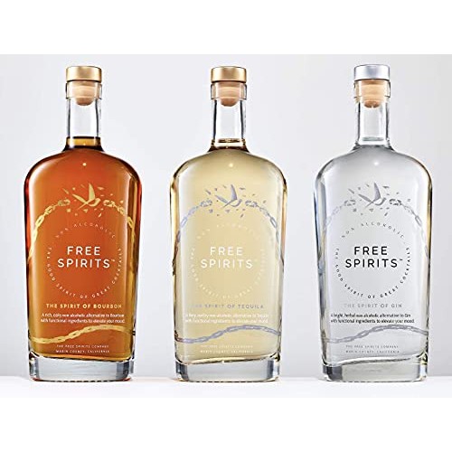Free Spirits | The Spirit Of Bourbon | Non-Alcoholic, 750Ml, Oak