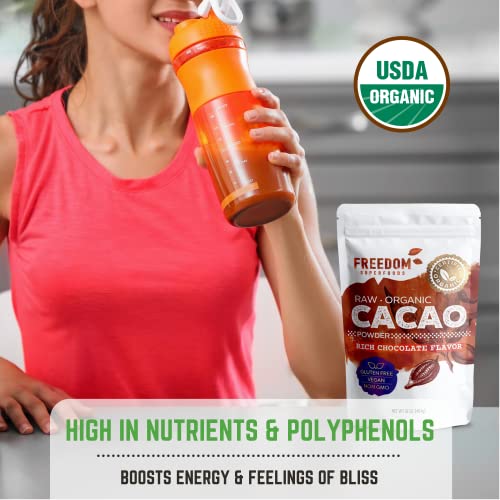 Cacao Powder Organic Raw - Natural Unsweetened Cocoa - Rich Dark...