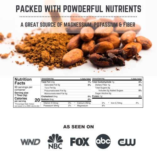 Cacao Powder Organic Raw - Natural Unsweetened Cocoa - Rich Dark...