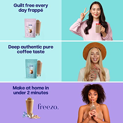 Freezochino Lite Iced Coffee Frappe Latte, No Sugar Added 155 Ca...