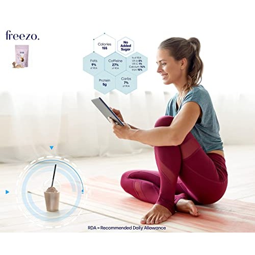 Freezochino Lite Iced Coffee Frappe Latte, No Sugar Added 155 Ca...