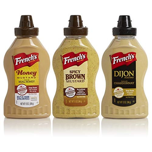 Frenchs 12Oz Squeeze Mustard Variety 3-Pack - Honey Mustard, Sp Frenchs 12Oz Squeeze Mustard Variety 3-Pack - Honey Mustard, Sp