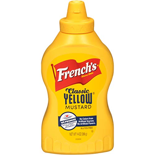Frenchs Classic Yellow Mustard, No Artificial Colors, 14 Oz