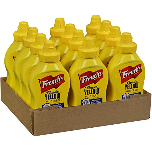 Frenchs Classic Yellow Mustard Squeeze Bottle, 12 Oz Pack Of 12