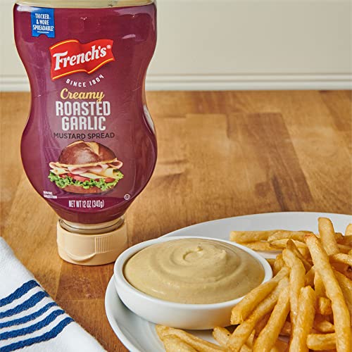 Frenchs Creamy Roasted Garlic Mustard Spread, 12 oz