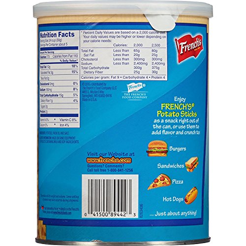 Frenchs Original Potato Sticks, 5 oz Pack of 12