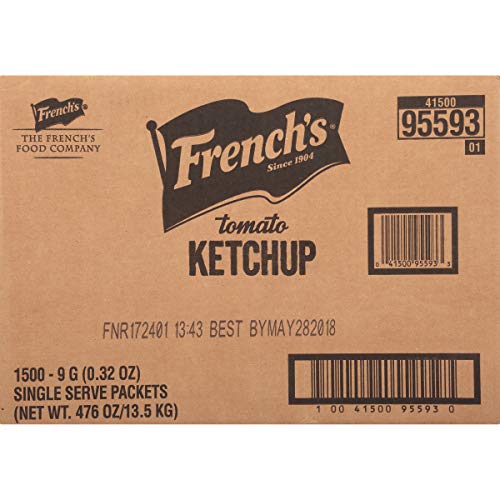 Frenchs Tomato Ketchup Packets, 1500 Count Frenchs Tomato Ketchup Packets, 1500 Count