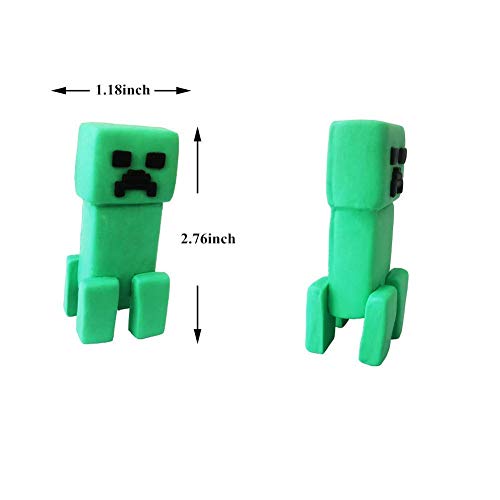 5Pcs Pixel Style Party Supplies Cake Decoration Birthday Cupcake