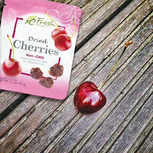 Fresh Elements Dried Cherries, 1.1oz pack, Preservative Free, Gl...
