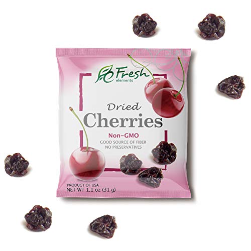 Fresh Elements Dried Cherries, 1.1oz pack, Preservative Free, Gl...