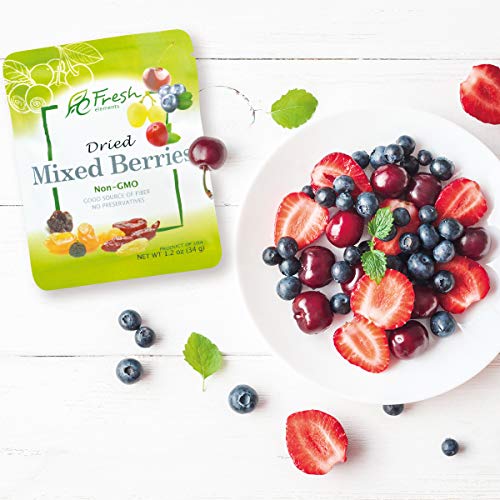 Fresh Elements Dried Mixed Berries, 1.2Oz Pack, Preservative Fre