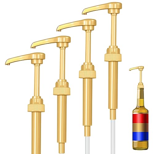 4 Pack Fresh Finest Coffee Syrup Pump Dispenser, Syrup Pump Is C...