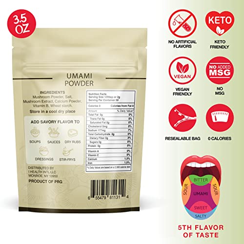 Fresh Finest Umami Powder, Shiitake Mushroom Seasoning Powder, M...