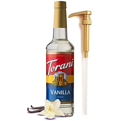 Torani Vanilla Syrup For Coffee 25.4 Ounces For Vanilla Flavored