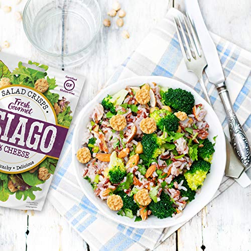 Fresh Gourmet Asiago Cheese Crisps | 1.76 Ounce, Pack Of 12 | 10