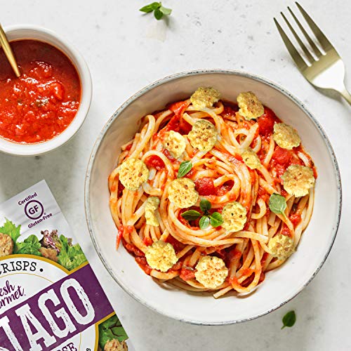 Fresh Gourmet Asiago Cheese Crisps | 1.76 Ounce, Pack Of 12 | 10