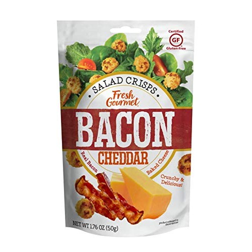 Fresh Gourmet Bacon Cheddar Cheese Crisps | 1.76 Ounce, Pack Of