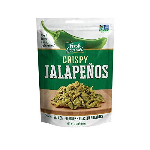 Fresh Gourmet Crispy Jalapenos, Lightly Salted, 3.5 Ounce