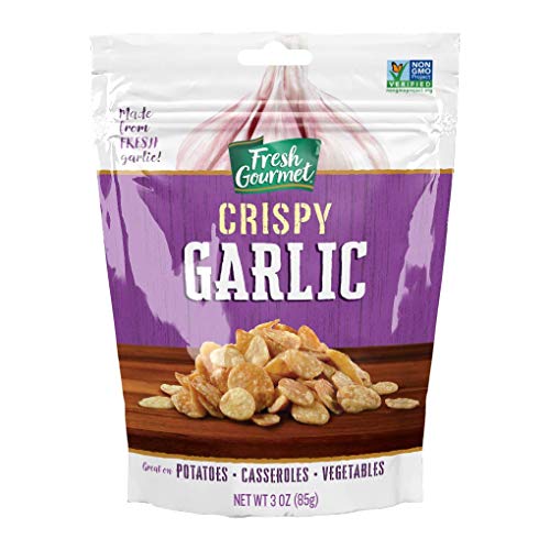 Fresh Gourmet Crispy Garlic, Lightly Seasoned, 3 Ounce Pack Of 6