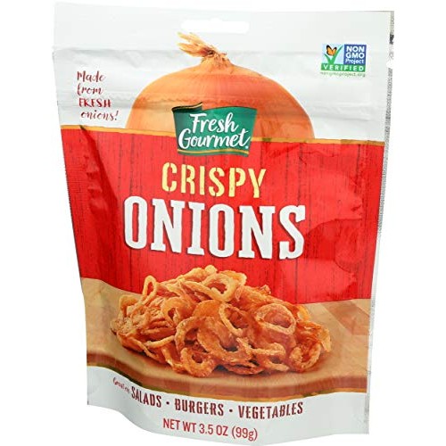 Fresh Gourmet, Crispy Onions Topping, 3.5 Oz