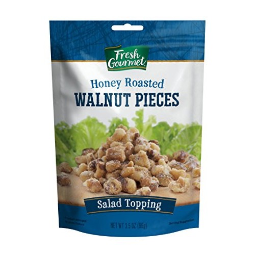 Fresh Gourmet Walnut Pieces, Glazed, 3.5 Ounce Pack Of 9