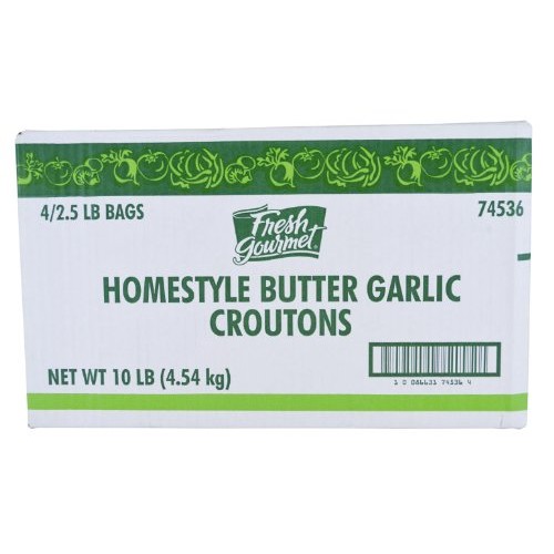 Fresh Gourmet Homestyle Croutons, Butter &Amp; Garlic , 2.5 Pound,