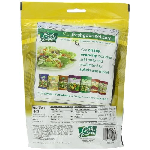 Fresh Gourmet Premium Croutons, Butter & Garlic, 5 Ounce Pack o...