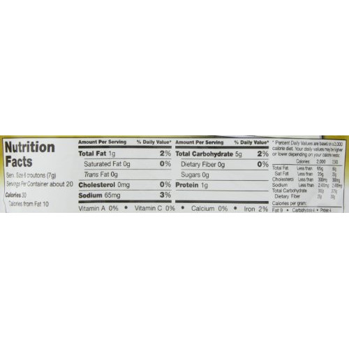 Fresh Gourmet Premium Croutons, Butter & Garlic, 5 Ounce Pack o...