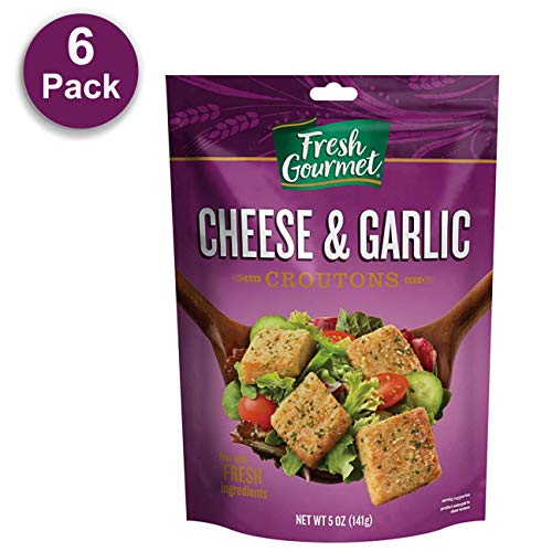 Fresh Gourmet Premium Croutons, Cheese &Amp; Garlic, 5 Ounce Pack O