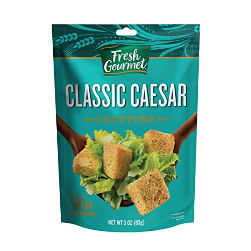 Fresh Gourmet Premium Croutons | Classic Caesar | 3 Ounce, Pack
