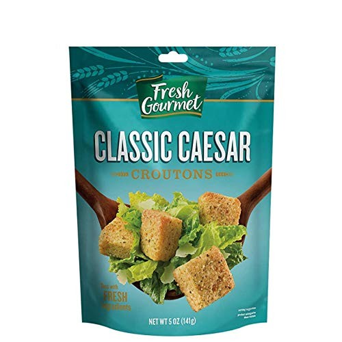 Fresh Gourmet Premium Croutons, Classic Caesar, 5 Ounce Pack Of 6