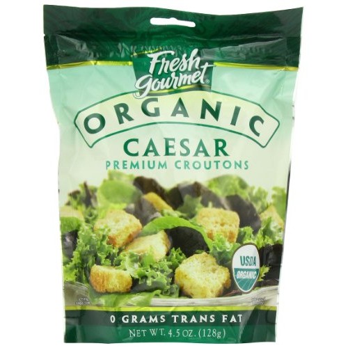 Fresh Gourmet Specialty Croutons, Organic Caesar, 4.5 Ounce Pac