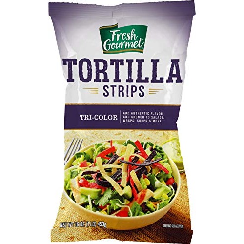 Fresh Gourmet Tortilla Strips, Tri-Color, 16 Ounce