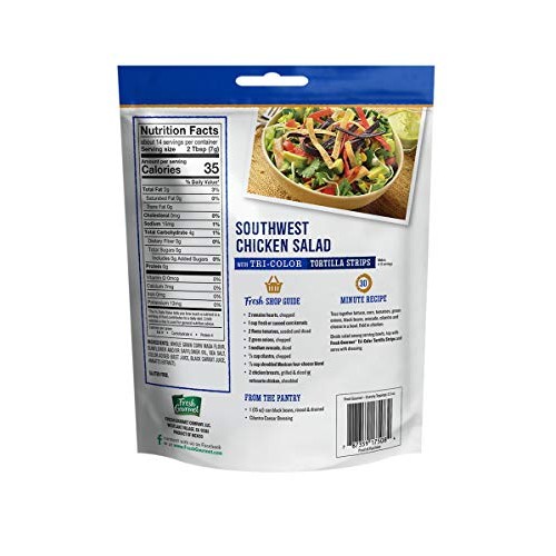 Fresh Gourmet Tortilla Strips, Tri-Color, 3.5 Ounce Pack Of 9