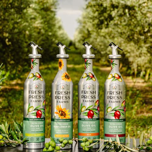 Fresh Press Farms Extra Virgin Olive Oil, Bold, 16.4 Fl Oz, 2-Pa