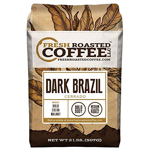 Fresh Roasted Coffee Llc, Dark Brazilian Cerrado, Medium-Dark Ro