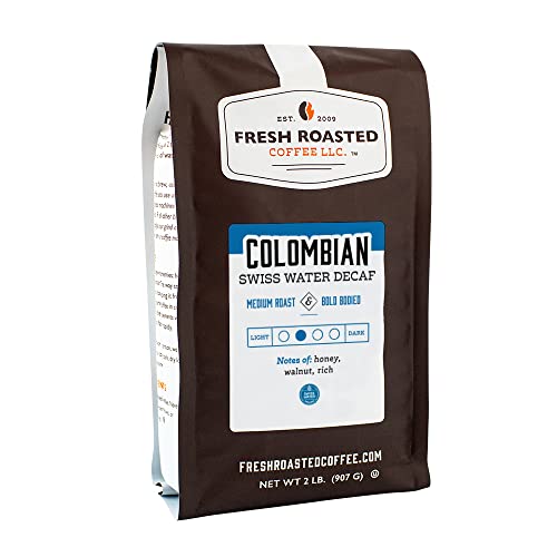 Fresh Roasted Coffee, Swiss Water Decaf Colombian, 2 Lb 32 Oz,