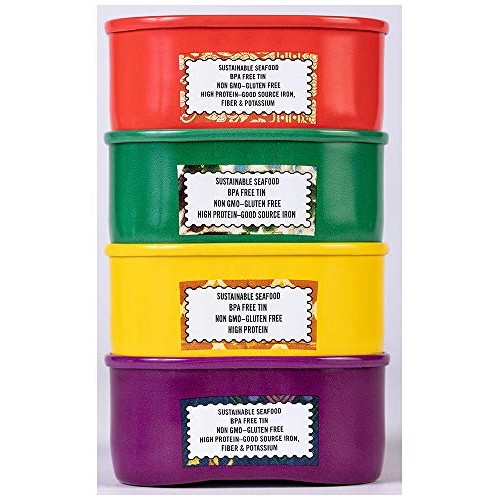 Freshé Gourmet Canned Tuna Variety Pack 4 Pack Healthy High-Pr