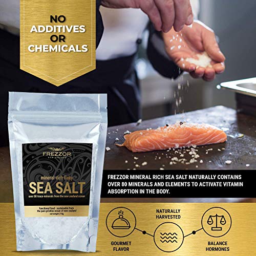 Frezzor Mineral-Rich Flaky Sea Salt, Made In New Zealand, Kosher
