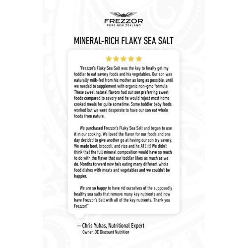 Frezzor Mineral-Rich Flaky Sea Salt, Made In New Zealand, Kosher