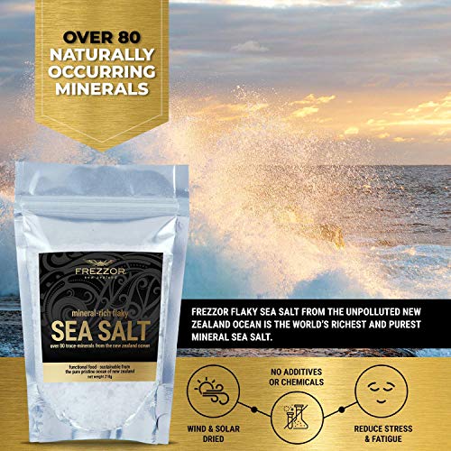 Frezzor Mineral-Rich Flaky Sea Salt, Made In New Zealand, Kosher