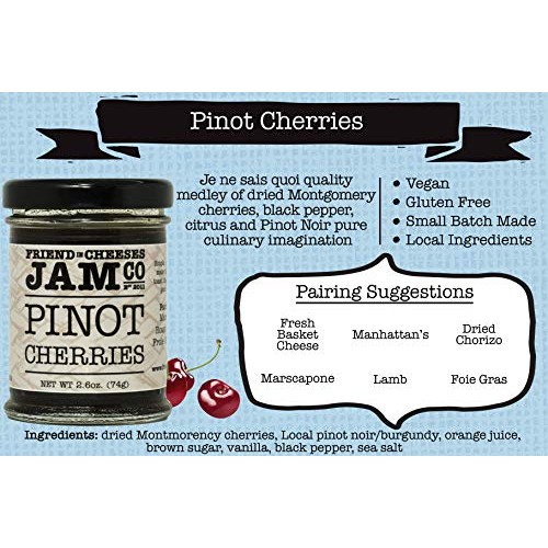 Friend In Cheeses Cocktail Trio Jam Gift Set - Pinot Cherries, F