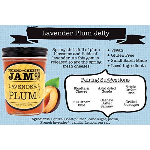Friend In Cheeses Lavender Plum Jelly - Plum Lavender Jam - Lave