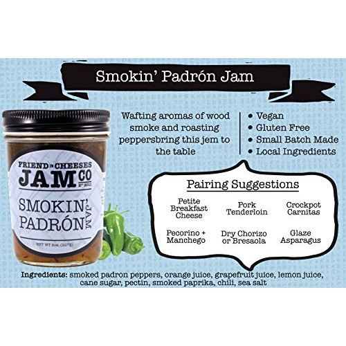 Friend In Cheeses Smokin Padron Jam - Hot Pepper Jam - Padron Pe