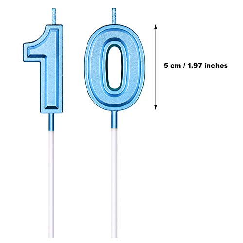 10Th Birthday Candles Cake Numeral Candles Happy Birthday Cake C
